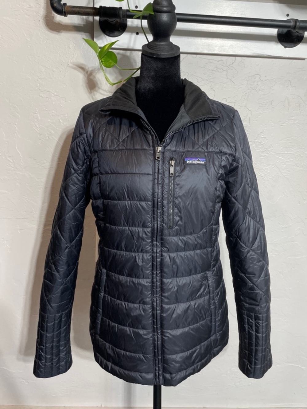 Patagonia Jacket Women's Black Radale Parka Puffer Quilted Insulated Coat 27695